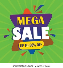 Super Sale, Mega Sale. Flash Sale, Final Sale banner stock illustration	
