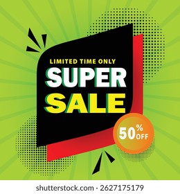 Super Sale, Mega Sale. Flash Sale, Final Sale banner stock illustration