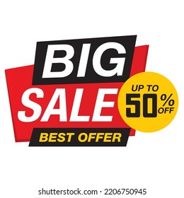 Super Sale, Mega. this weekend special offer banner, up to 50% off. Vector illustration.