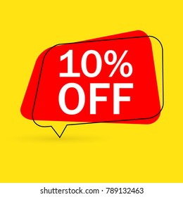 Super sale off. Element for design, advertising, promotion of dairy products. Vector illustration.