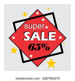 Super Sale, On Colored Background, Special Offer