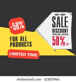 Super sale, paper banner, sale background, big sale,poster sale on black background