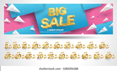Super Sale poster, banner. Big sale, clearance. Vector illustration.