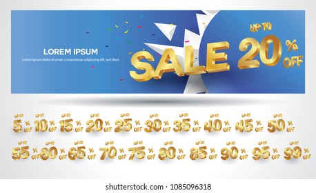 Super Sale poster, banner. Big sale, clearance. Vector illustration.