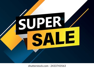 super sale poster banner graphic design icon logo sign symbol social media website coupon

