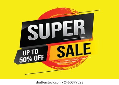 super sale poster banner graphic design icon logo sign symbol social media website coupon

