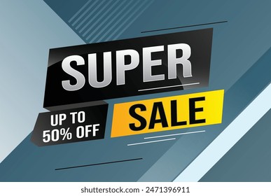 super sale poster banner graphic design icon logo sign symbol social media website coupon

