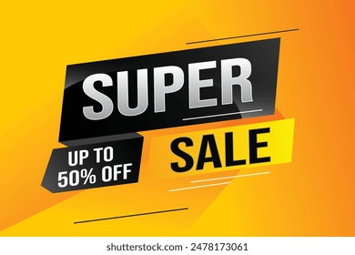 super sale poster banner graphic design icon logo sign symbol social media website coupon

