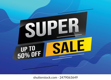 super sale poster banner graphic design icon logo sign symbol social media website coupon

