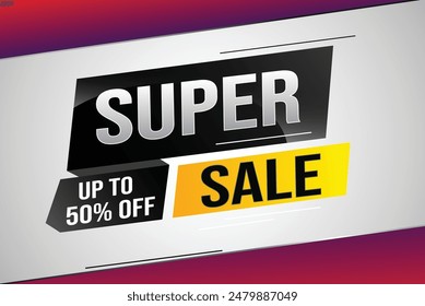 super sale poster banner graphic design icon logo sign symbol social media website coupon

