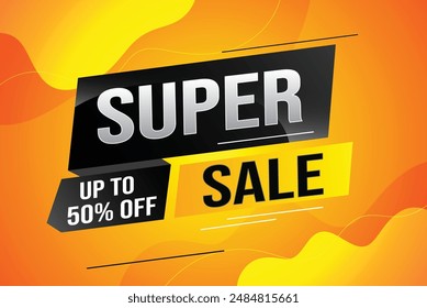 super sale poster banner graphic design icon logo sign symbol social media website coupon

