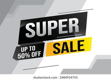 super sale poster banner graphic design icon logo sign symbol social media website coupon

