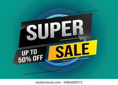 super sale poster banner graphic design icon logo sign symbol social media website coupon

