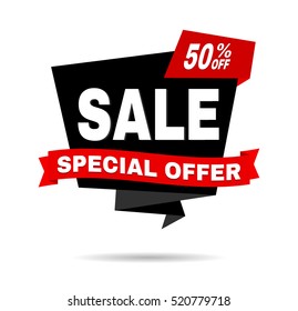 Super Sale poster. Big sale, clearance banner. Vector illustration.