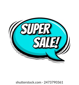 super sale prey abstract comic boom sale banner yellow elegant