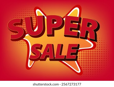 Super sale promo editable vector effect 