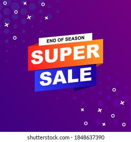super sale promotion banner design