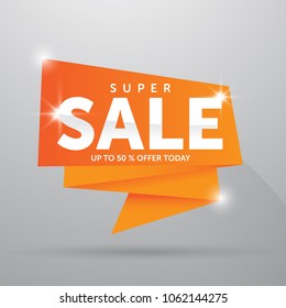 super sale promotion banner template