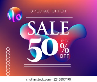 Super sale promotion design. Vector illustration