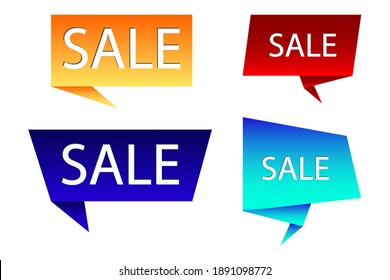 Super sale. Promotion sign. Buy offer sticker. Sale message. Stock image. EPS 10.