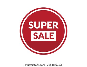 super sale red banner design vector illustration