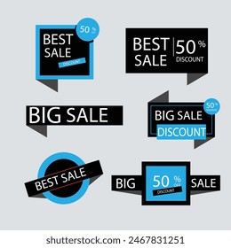 Super sale red label isolated on white background. Set of super sale badge ribbon. Sticker, tags, badge, ribbon for promotion