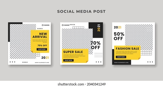 Super sale social media promotion banner template