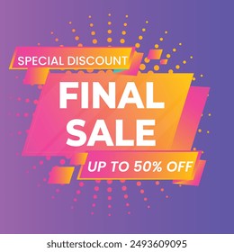 Super Sale Special Up To 60% Off. Super Sale Banner, Special Offer and Sale. Sale Banner Template Design Background.