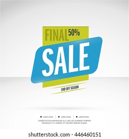 Super Sale and special offer. 50% off. Vector illustration.Theme color.