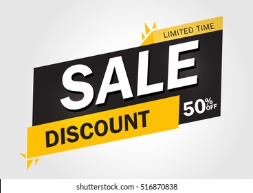 Super Sale and special offer. 50% off. Vector illustration.Theme color.