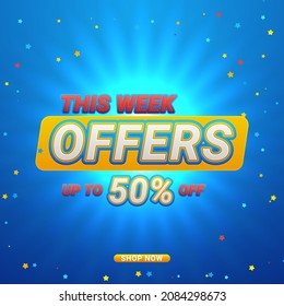 Super sale special offer banner template