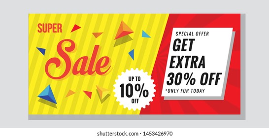 Super Sale Special Offer Discount for retail, market, supermarket and social media use.