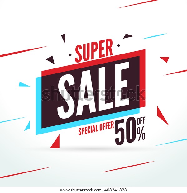 Super Sale Special Offer Discount Baner Stock Vector (Royalty Free ...