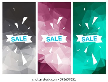 Super Sale Special Offer vertical banners