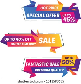 super sale tag and badge design vector illustration discount sticker design