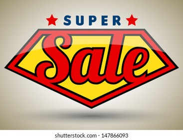 Super sale tag banner. can use for promotion.