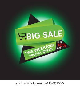 Super Sale This Weekend Special Offer. Vector 