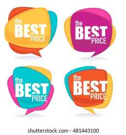 super sale, vector collection of bright discount bubble tags, banners and stickers
