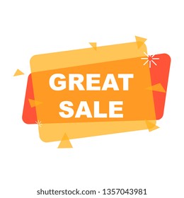 Super Sale - vector creative banner illustration. Abstract concept discount promotion layout on white background. Design elements.