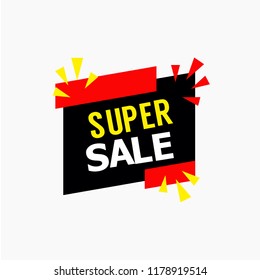 Super Sale Vector Template Design Illustration