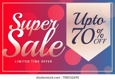 super sale vibrant brochure design template in vector