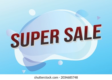 Superventa concepto de palabra ilustración vector con líneas 3d estilo para la página de inicio de medios sociales, plantilla, ui, web, aplicación móvil, afiche, banner, volante, fondo, tarjeta de regalo, cupón, etiqueta, papel tapiz