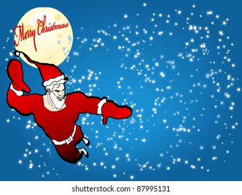 Super Santa Christmas Background
