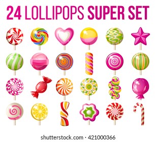 super set of lollipops - 25 highly detailed icons