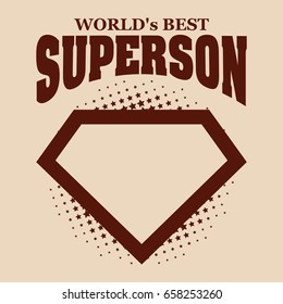Super son logo superhero World's best Vector illustration T-shirt