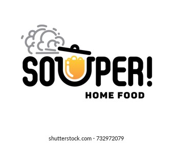 Super soup  Home food  Logo