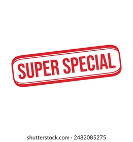 super special Rubber stamp design. VECTOR ILLUSTRATION. 