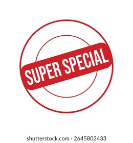 Super Special Rubber Stamp Seal Vector.