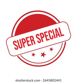 Super Special Rubber Stamp Seal Vector.