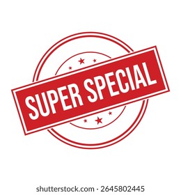Super Special Rubber Stamp Seal Vector.